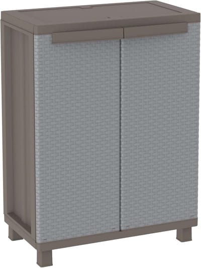 SNJY® Tuinkast - Tuinkasten voor Buiten - Tuinkist - 233 Liter - 37,5L x 68B x 91,5H cm - Grijs