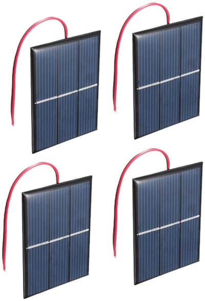 Mini Zonnepanelen Set - Kleine Energiecellen - Doe-het-zelf Projecten - Compact Formaat - 60x80mm