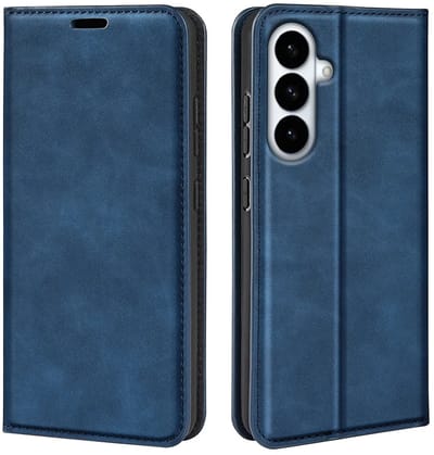 MobyDefend Hoesje - Geschikt voor Samsung Galaxy S26 Plus (S26+) - Luxe Wallet Bookcase (Magnetische Sluiting) - Blauw