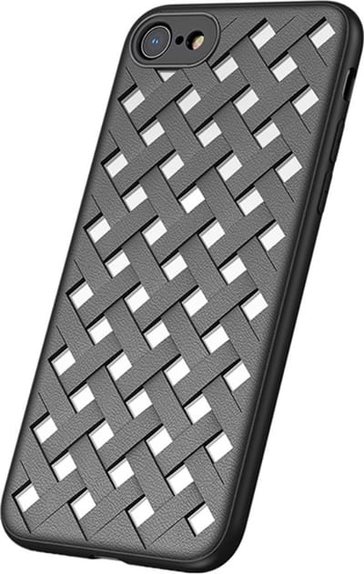 Baseus Geweven TPU Hoesje geschikt voor iPhone 7 8 SE 2020 SE 2022 - Zwart