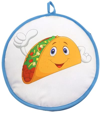 Dailygoods- Tortilla Warmer Geïsoleerd - Maïstortilla Tas - Magnetron Geschikt - Duurzaam Polyester - 31 x 31 cm - Warmtebehoud - Broodwarmer