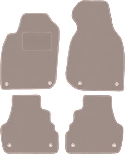 Beige veloursmatten voor: Audi A6 C5 FL sedan, stationwagen, avant (2001-2004)