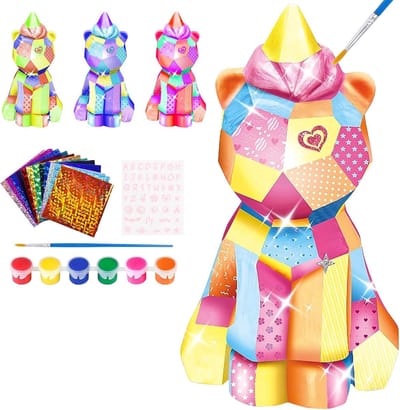 Knutselset voor kinderen, eenhoornlamp, cadeaus voor meisjes, cadeau voor meisjes, 6, 7, 8-12 jaar, doe-het-zelf creatieve set (eenhoorn)