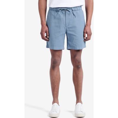 No Label Oakland Cotton-linen Stretch Denim Blue Maat: W29 | Korte Broeken Outlet | Heren | Blauw