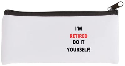 Akyol - im retired do it yourself Etui - Collega - cadeau collega - cadeau - pension - bedankt cadeau collega - 20 bij 9 cm