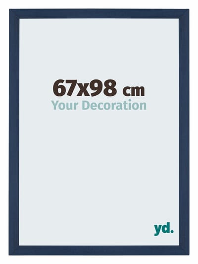 Your Decoration - Puzzellijst 67x98 cm - Donkerblauw Geveegd - Puzzellijst 1500-2000 stukjes - MDF Fotolijst - Mura