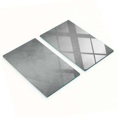 Multifunctionele decoratieve keukenplanken van gehard glas en beton, 2x30x52 cm
