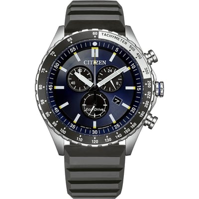 Citizen AT2569-04L Horloge - Siliconen - Zwart - Ø 43 mm