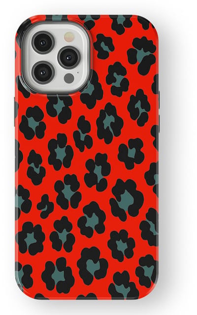 DripCase Luipaard Hoesje geschikt voor iPhone 12 Pro | Backcover met Mag | Hoesje met Dierenprint geschikt voor iPhone 12 Pro Jungle Blaze