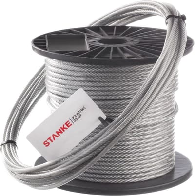 Gegalvaniseerde PVC gecoate staalkabel 4 mm 20 meter - krachtige en flexibele oplossing voor transport en heftechniek