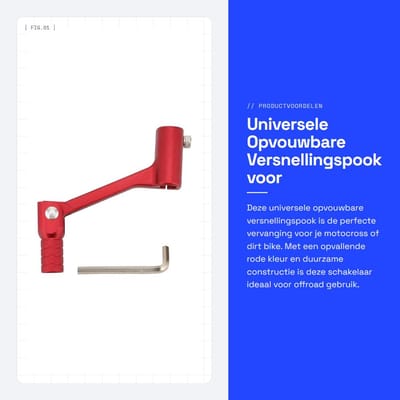 Dailygoods - Universele Opvouwbare Versnellingspook voor Offroad Bikes