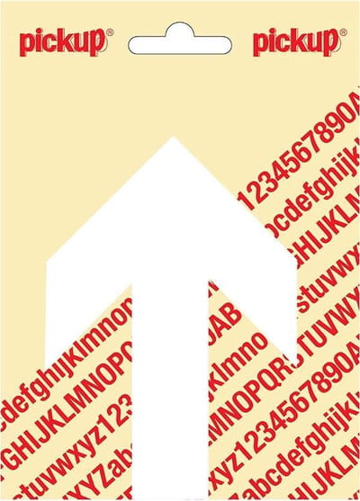 Pijl 80x115 mm wit - 31212080PIJL