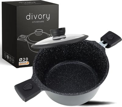 Grote kookpot 20cm - 3L inductie soeppot met afneembare handvatten