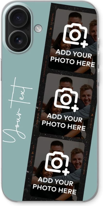 Gepersonaliseerd - Case Company® - Hoesje geschikt voor iPhone 16 Plus hoesje - Filmrol N°1 - Soft Cover Telefoonhoesje - Bescherming aan alle Kanten en Schermrand