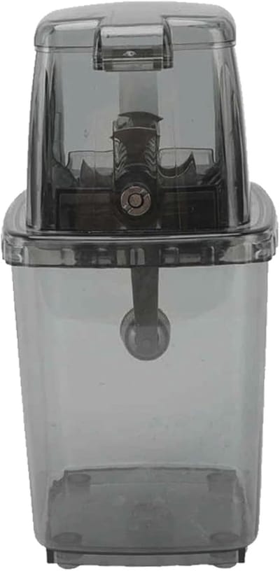 IJs Crusher - IJsbreker Machine - Drankjes Maken - Handmatige Handslinger - 25 x 16 x 12 cm - Helder Zwart