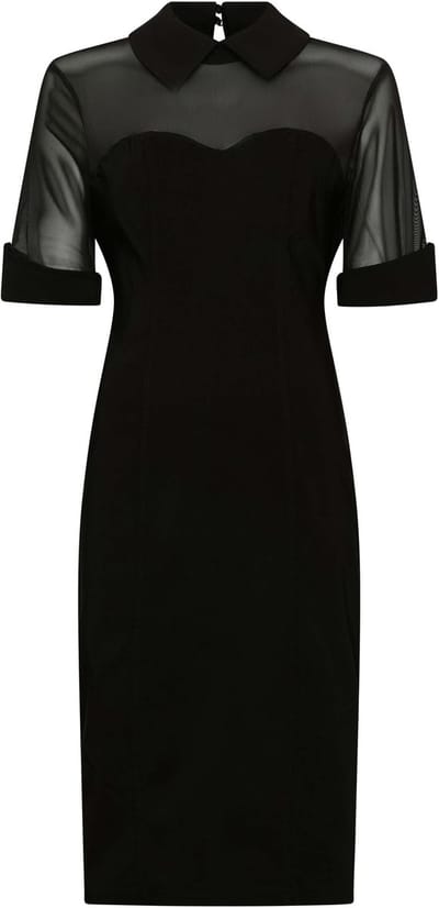 Succubus Clothing Lilian 50's Pencil Jurk Zwart