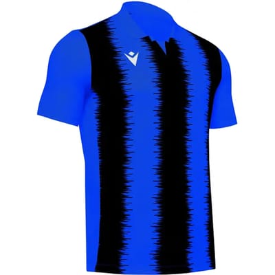 Macron Miram Shirt Korte Mouw Heren - Royal / Zwart | Maat: L