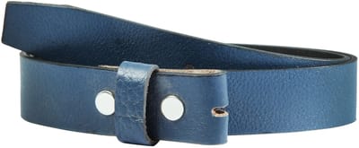 Leonardo Verrelli Leonardo Verrelli damesriem 85 - 125 cm (tailleomtrek) in blauw van 100% echt leer, voor