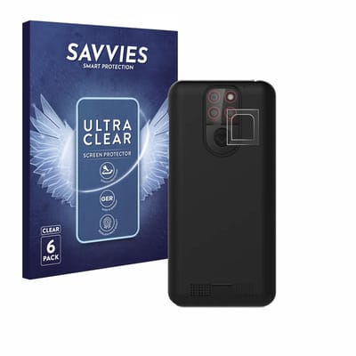 Savvies - Screenprotector voor Emporia Smart 5 Mini (ALLEEN Camera Lens) - Folie Beschermfolie transparant 6 Stuks