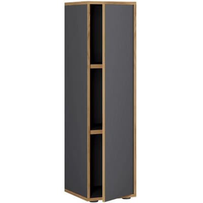 Houten kantoorkast Dossierkast Kantoormeubilair Kast Salia 3-voudig breedte 30 cm Draaideur