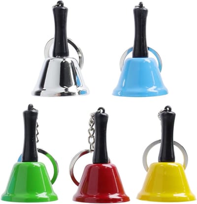 Hand Bellen Set - Mini Klokken - Service Oproepen - Hoogwaardig Metaal - 60 x 38 mm - Multi kleuren