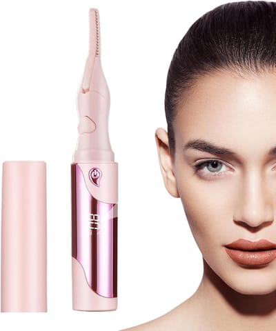 Heated Eyelash Curler, Rechargeable Eyelash Comb, Eye Lash Curler Tool, 4 Heat Modes Eyelash Curler, Makeup Tools for Lashes, Heated Eyelash Curler for Parties, Electric Eyelash Curler