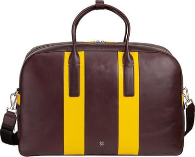 DuDu Weekender reistas leer 49 cm - burgundy
