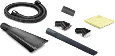 Zuigslangenset - Accessoireset stofzuiger - Auto interieur reinigen - Extra lange voegenmondstuk - 15 meter slang - Afgebeeld