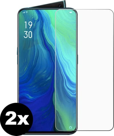 Screenprotector - 2 Stuks - Geschikt voor OPPO Reno 2 - Extra Sterk - Beschermglas - Gehard Glas - Tempered Glass - Screen Protector