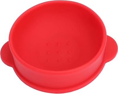 Siliconen Waxpot - Waxkom Harsverwarmer - Ontharen Thuis - Voedselkwaliteit Siliconen - 14 x 12 x 4 cm - Rood