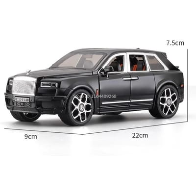 Groot formaat 1:20 Rolls Royce Cullinan Ae86 Auto Model Speelgoed Muziek Licht Pull-Back Vrijrijdende Voertuigmodellen Kinderen Volwassenen Cadeaus