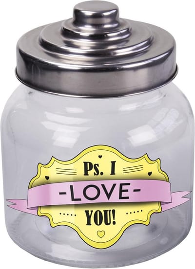 Paper Dreams Voorraadpot 800 Ml Love You Glas Transparant