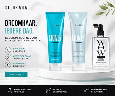 Color Wow Trio Money Laundering Hydrating Shampoo + Glossing Conditioner 250ml + Extra Strength Dream Coat 200ml | Extra voordelig