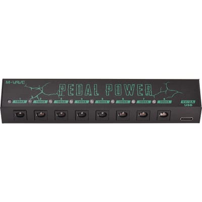 M-VAVE PEDAL POWER Gitaarpedaal Power Gitaareffector Voeding 8 geïsoleerde DC-uitgang black