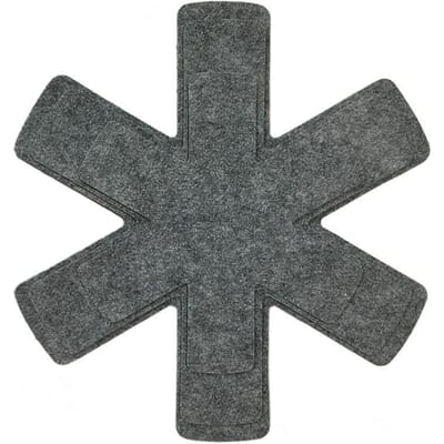 Protections pour casseroles et poêles, séparateurs de casseroles, tampons de séparation non tissés pour la protection des casseroles, tampons de séparation, tampons absorbants pour ustensiles de cuisine 38*4+35*4+26*4=12pcs gris