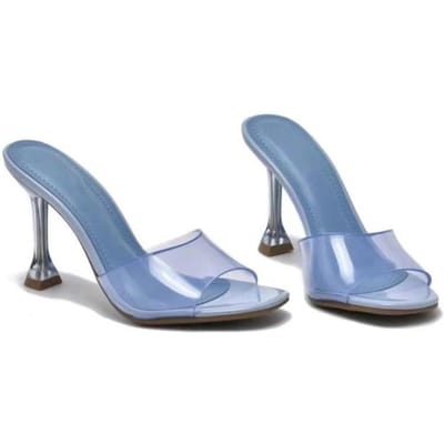 Grote Maten Elegante Dames Pumps Effen Kleur Kantoor Schoenen Luxe Design Sandalen Nieuwste Dames Schoenen Sandalias Mujer 38 hemelsblauwe kleur