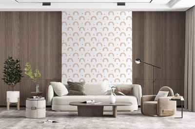 Behang - Fotobehang Regenboog - Vlinder - Baby - Breedte 165 cm x hoogte 220 cm