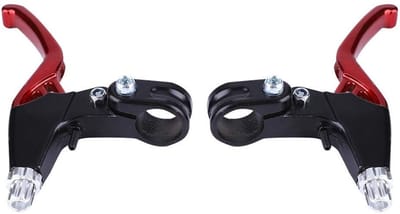 JHUBERS- Fietsremhendels Aluminium - Lichtgewicht - Universele Handgrepen - Geschikt voor Mountainbike/Vouwfiets - Duurzaam - Automatisch Herstel - Remhendels