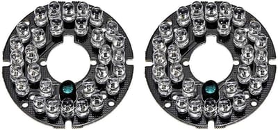 IR LED Board - Infrarood Verlichting - Nachtzicht Verbeteren - 30 LEDs 850nm - 53mm Diameter - Zwart