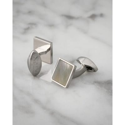 Eton Manchetknopen Mother-of-Pearl Fantasy Wit / male