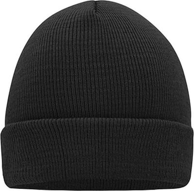 Myrtle Beach 'Knitted Cap' Beanie Zwart