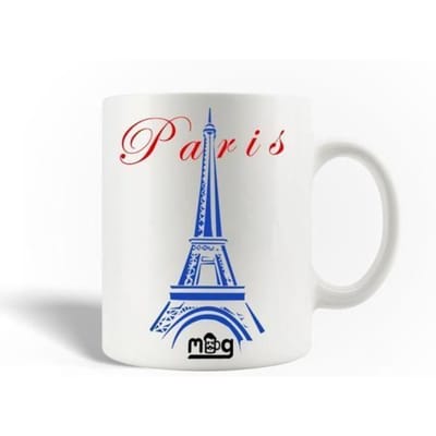 Mug en Céramique La Tour Eiffel en Bleu Paris France