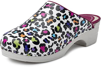 Clog met Buigzame PU Loop Zool Panter Kleur | Bighorn - 5030 | Maat 40