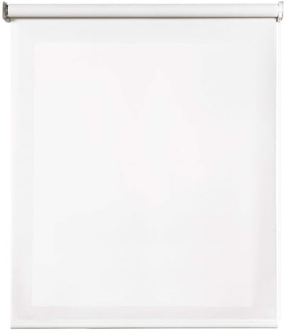 Storesdeco - Screen Premium rolgordijn met technische stof, 38 mm Wit 60x250 cm