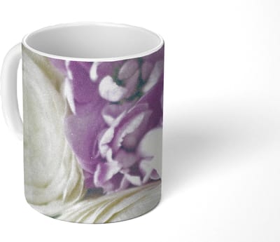 Mok - Koffiemok - Bloemen - Rozen - Natuur - Mokken - 350 ML - Beker - Koffiemokken - Theemok
