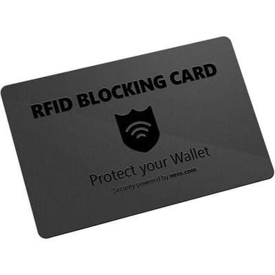 Nero RFID NFC-blokkeerkaart EMEA-33700001 Zwart 1 stuk(s)
