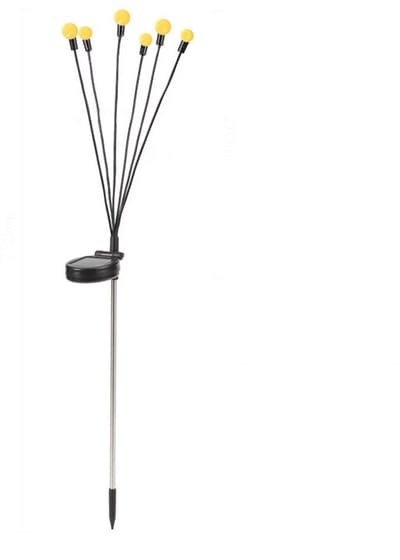 Outdoor Garden Solar Light, 2 stuks LED Firefly Lamp Waterdichte IP65 Decoratieve Atmosfeerverlichting voor Patio, Balkon, Terras, Tuin en Partij (Warm Wit)