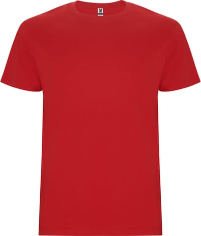4 Pack T-shirts unisex met korte mouwen, 190 gram 'Stafford' Rood - S