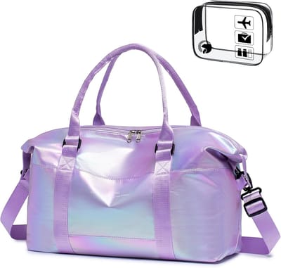 Waterdichte Sporttas voor Heren en Dames - 25L Handbagage Weekendtas, Zwemtas, Fitnesstas, Reis- en Sporttassen in Paars