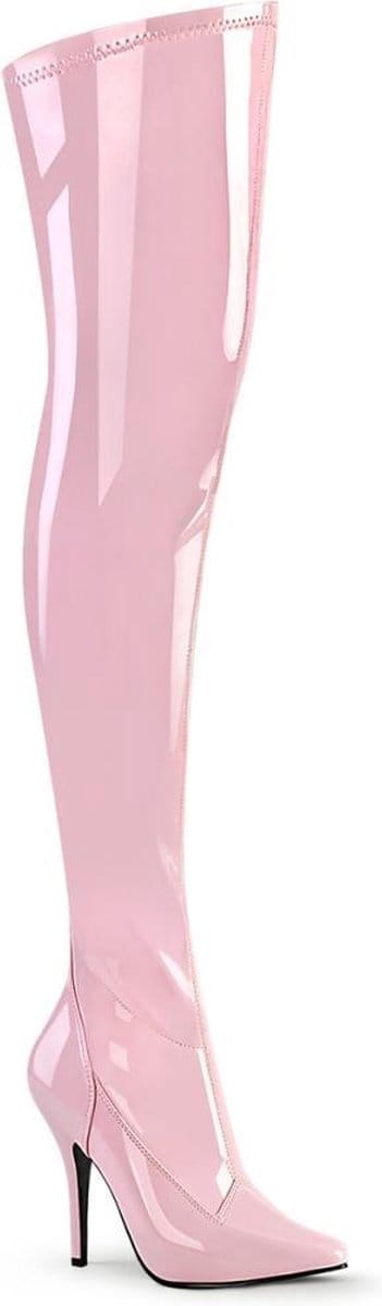 Pleaser - SEDUCE3000 Plateau Overknee Laarzen - US 6 - 36 Shoes - Roze